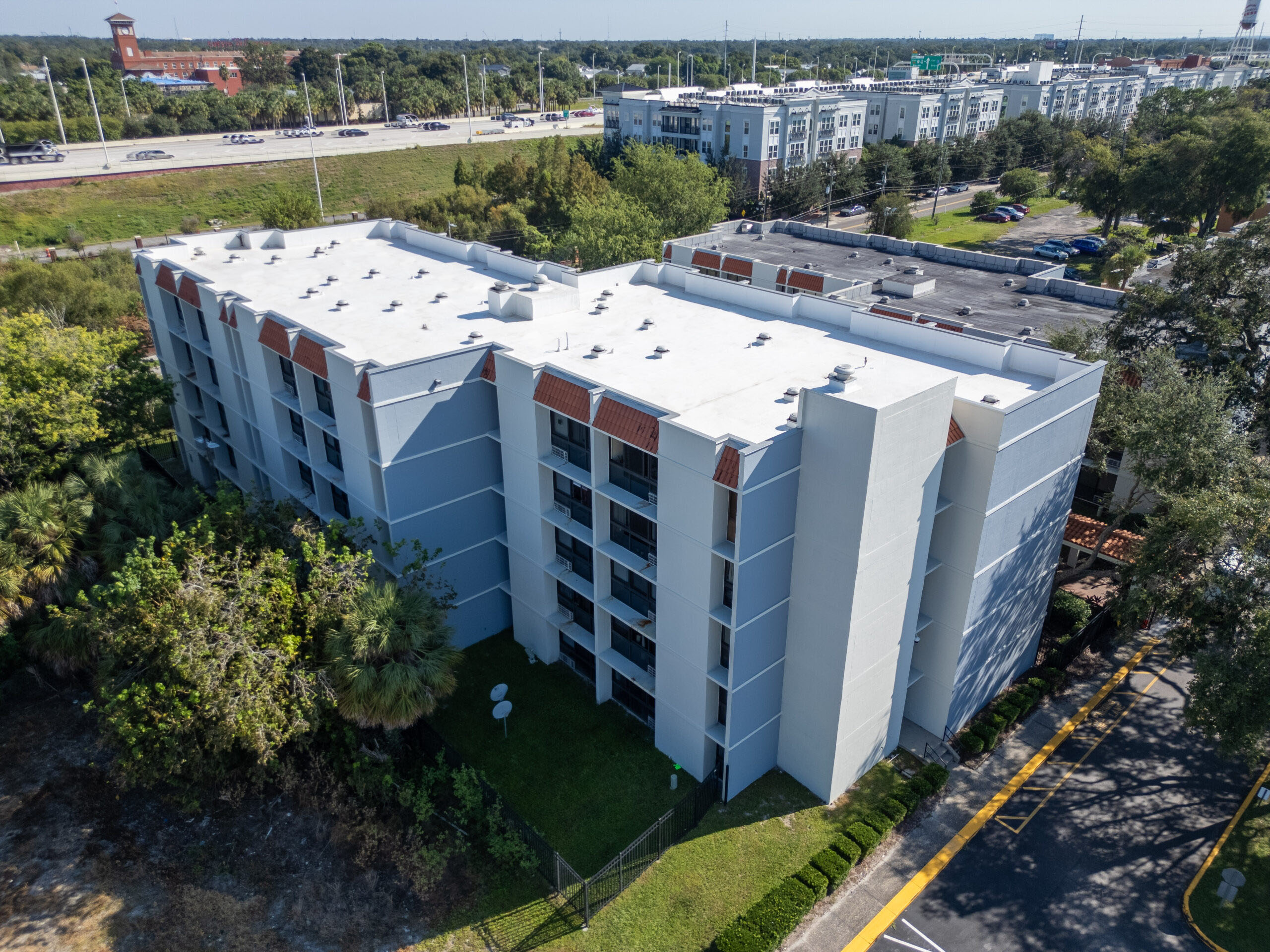 Hacienda Apartments Aerial Shot